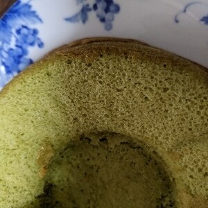 【卵1個】抹茶のミニシフォンケーキ